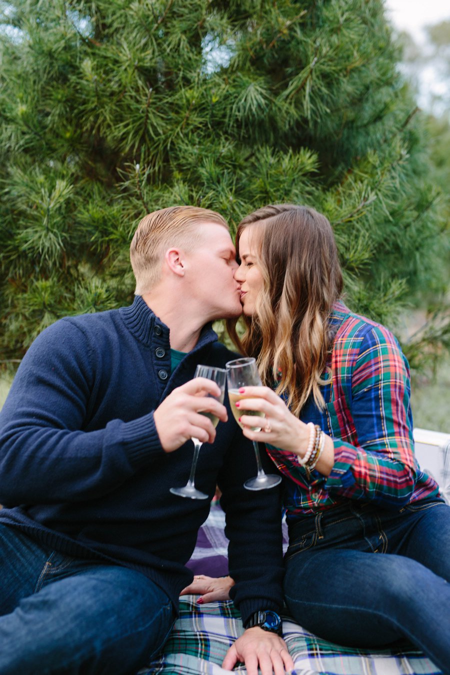 Christmas Tree Farm Surprise Proposal via TheELD.com