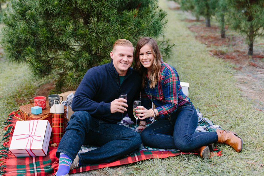 Christmas Tree Farm Surprise Proposal via TheELD.com