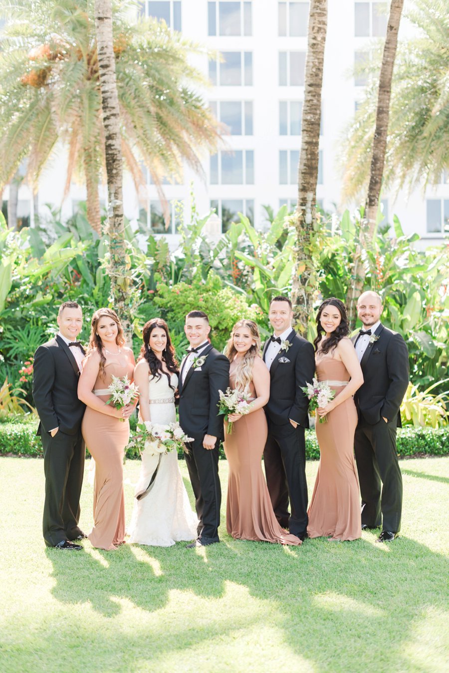 A Glamorous Black, White, & Gold Miami Wedding via TheELD.com