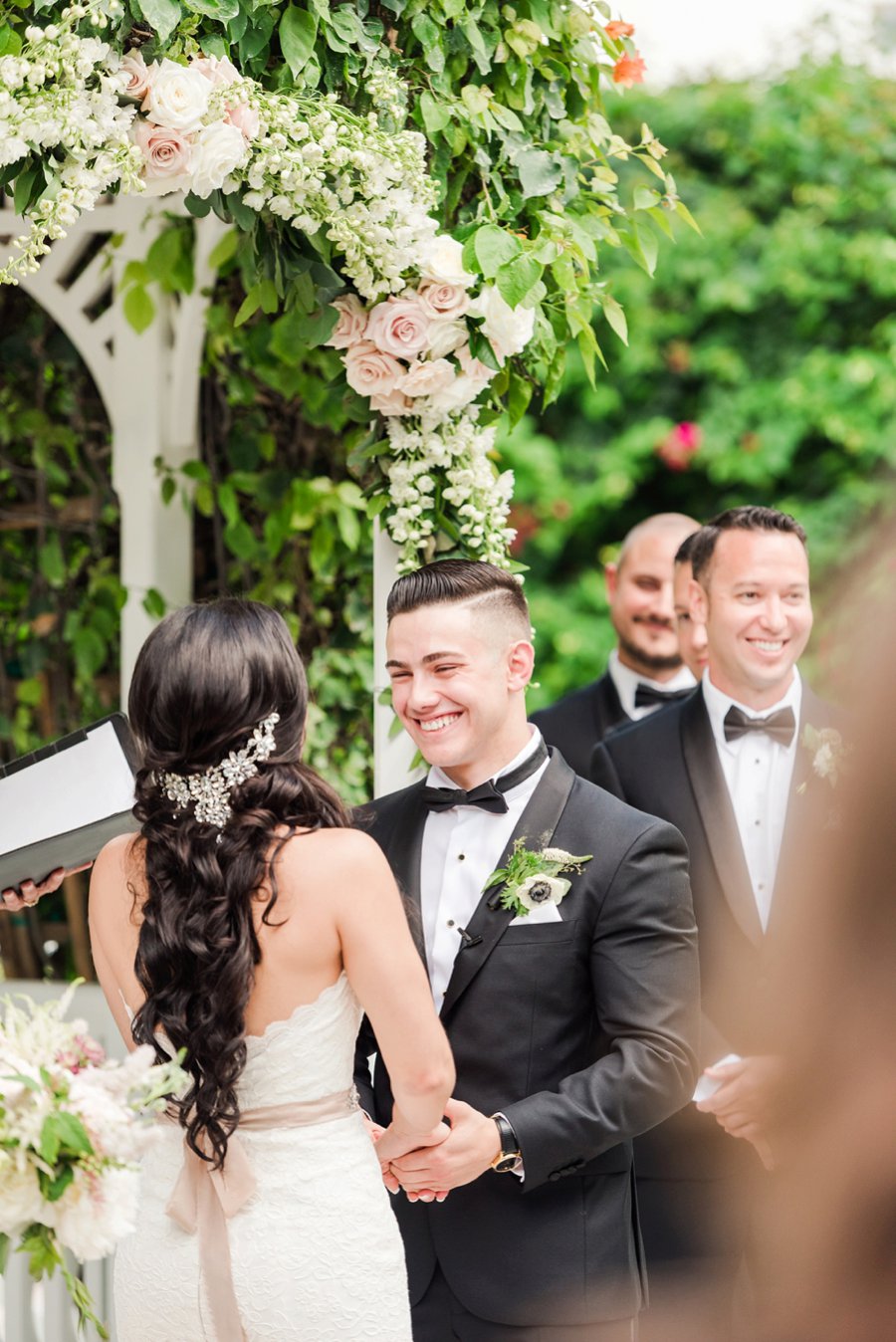 A Glamorous Black, White, & Gold Miami Wedding via TheELD.com