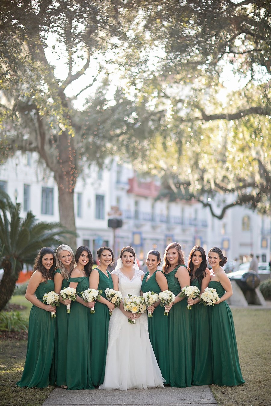 A Green & White Elegant Wedding In Saint Augustine via TheELD.com