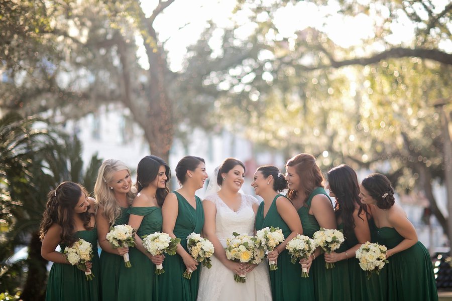 A Green & White Elegant Wedding In Saint Augustine via TheELD.com