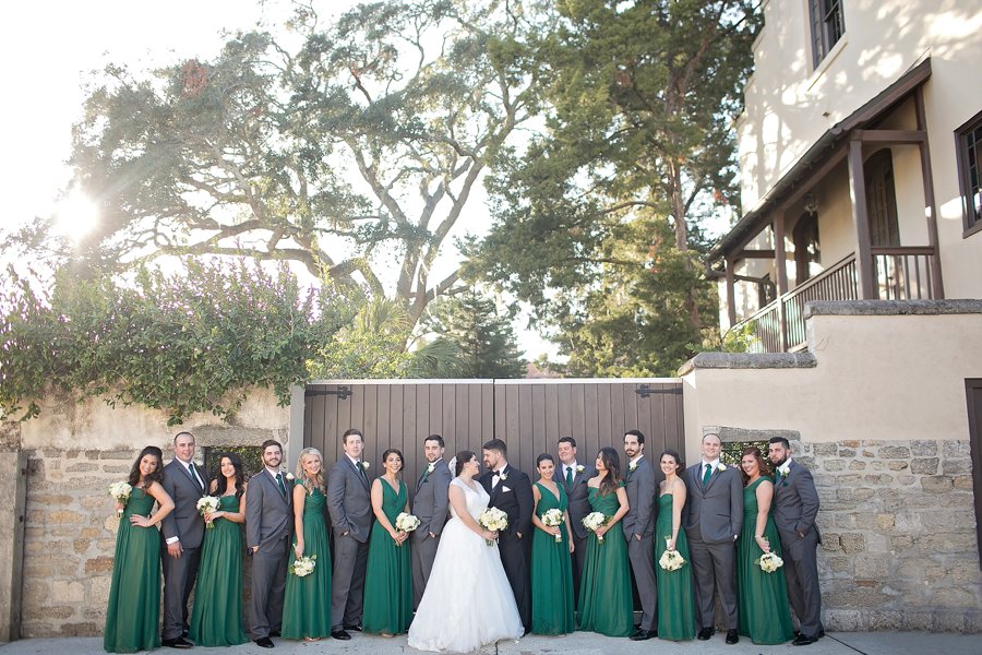 A Green & White Elegant Wedding In Saint Augustine via TheELD.com