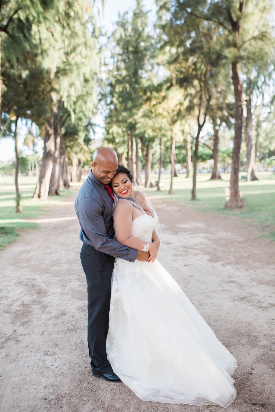 Red & Green Hawaiian Holiday Wedding Ideas via TheELD.com