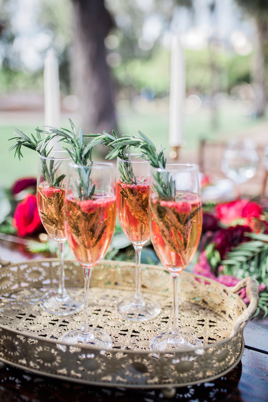 Red & Green Hawaiian Holiday Wedding Ideas via TheELD.com