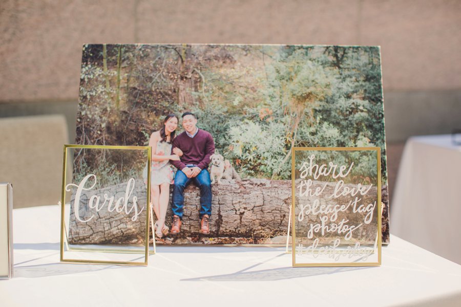 A Timeless Bright Pink, White, & Gold Los Angeles Wedding via TheELD.com