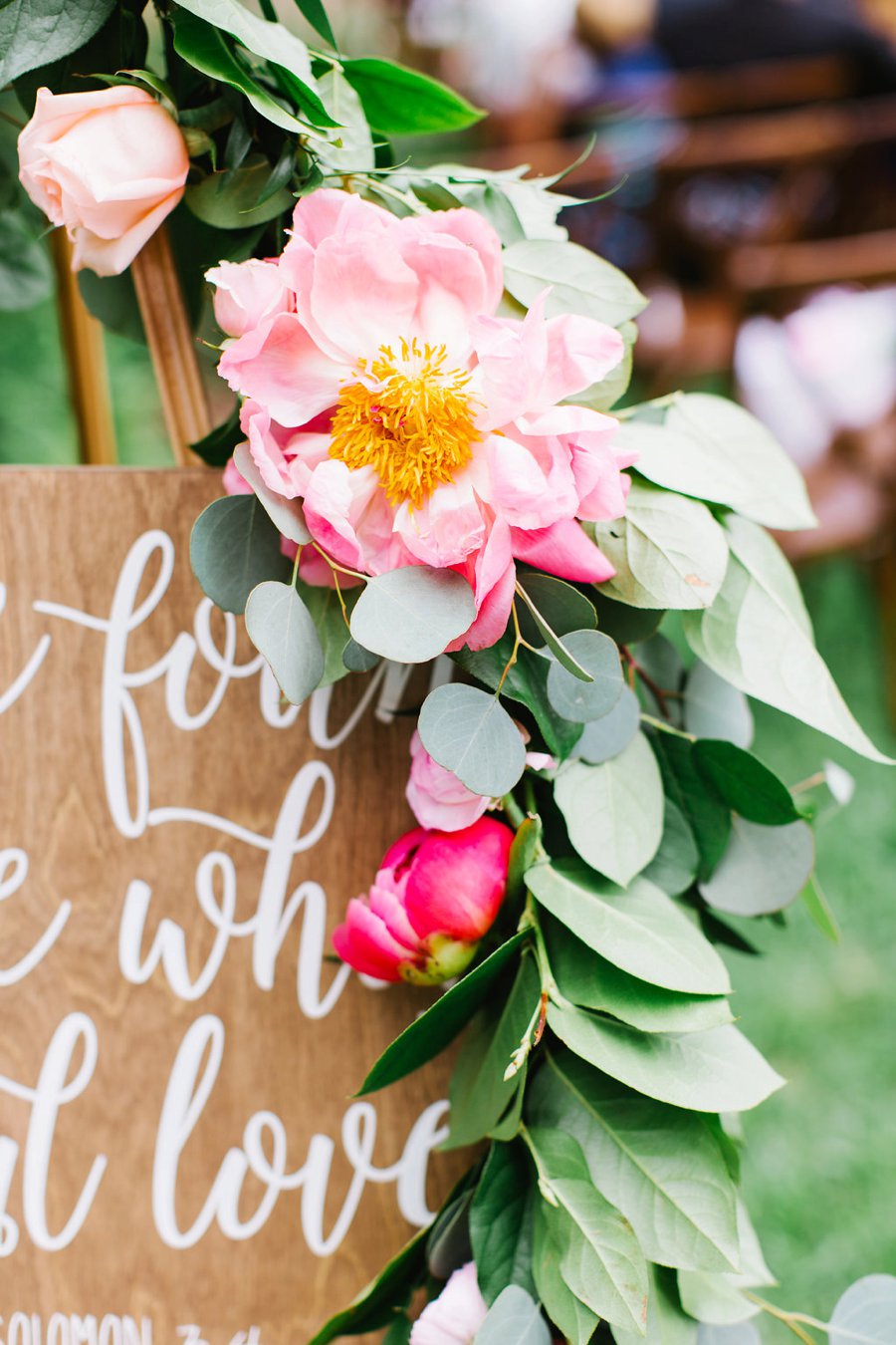 Romantic Pink, Coral & Gold Florida Wedding via TheELD.com