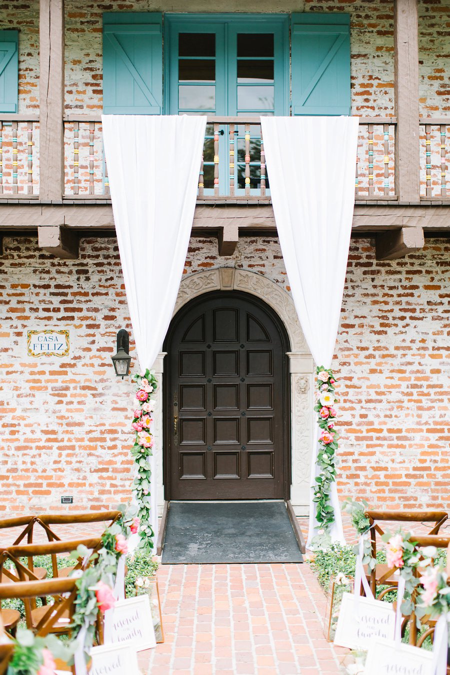 Romantic Pink, Coral & Gold Florida Wedding via TheELD.com