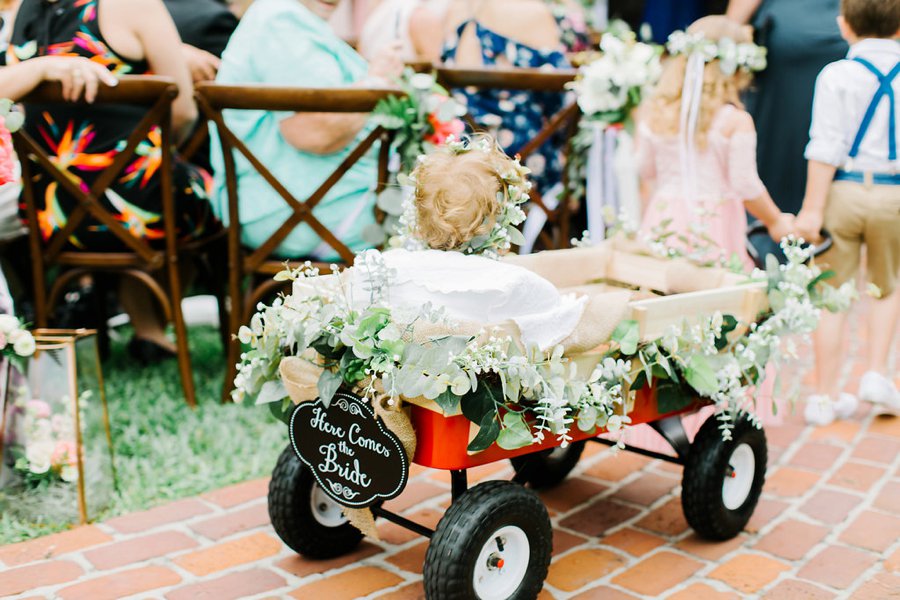 Romantic Pink, Coral & Gold Florida Wedding via TheELD.com