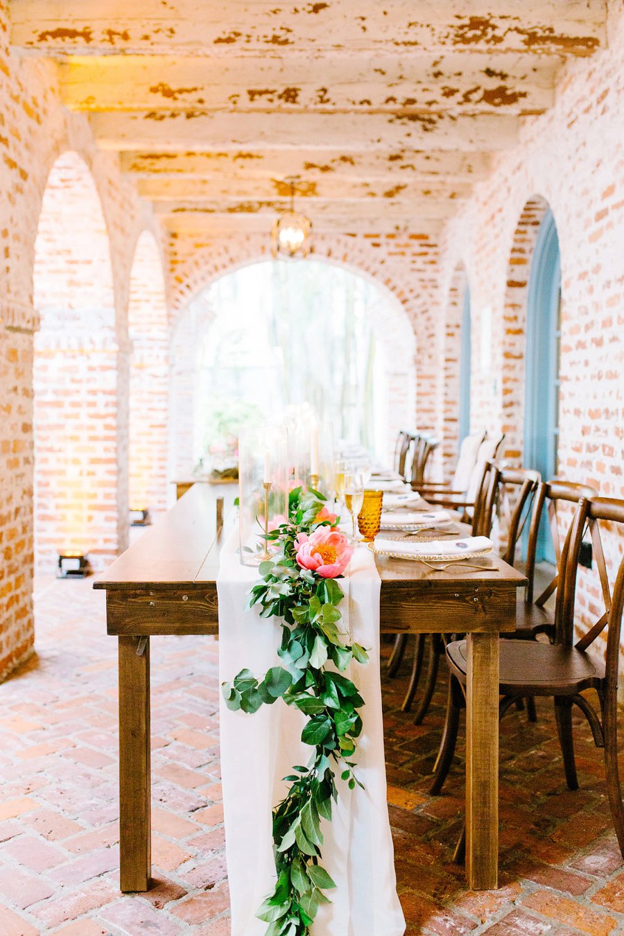 Romantic Pink, Coral & Gold Florida Wedding via TheELD.com