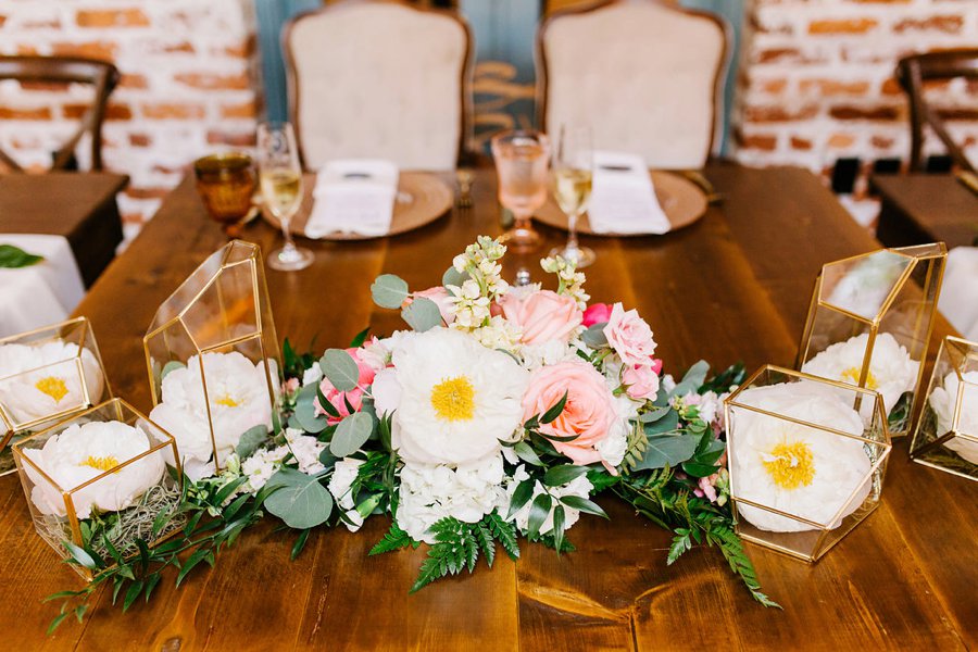 Romantic Pink, Coral & Gold Florida Wedding via TheELD.com