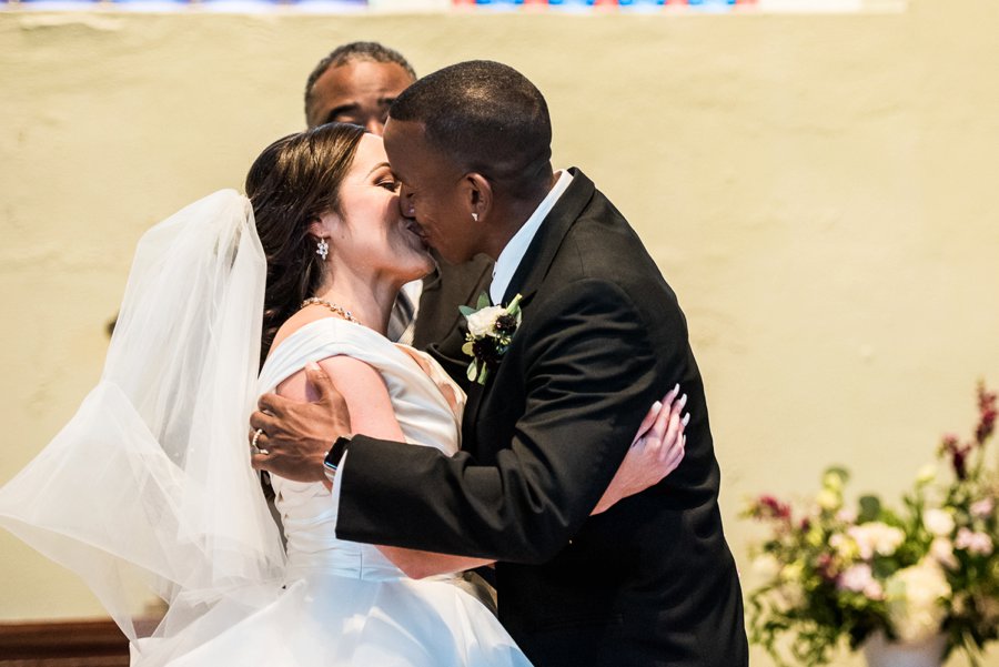 An Elegant Burgundy & Gold Tented Pensacola Wedding Day via TheELD.com