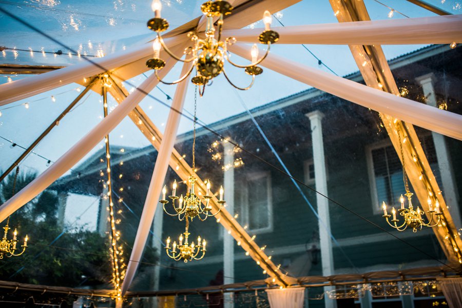 An Elegant Burgundy & Gold Tented Pensacola Wedding Day via TheELD.com