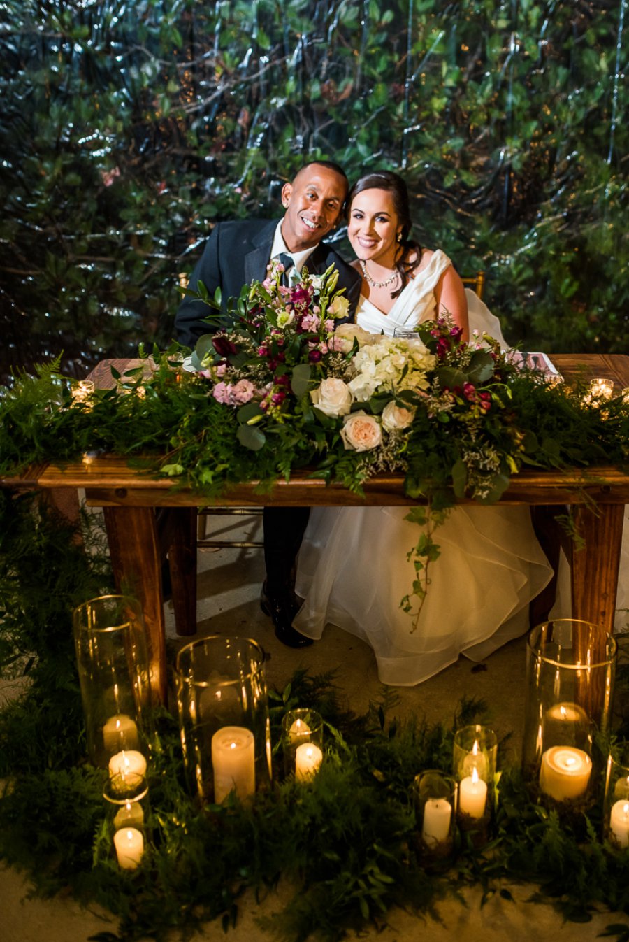 An Elegant Burgundy & Gold Tented Pensacola Wedding Day via TheELD.com