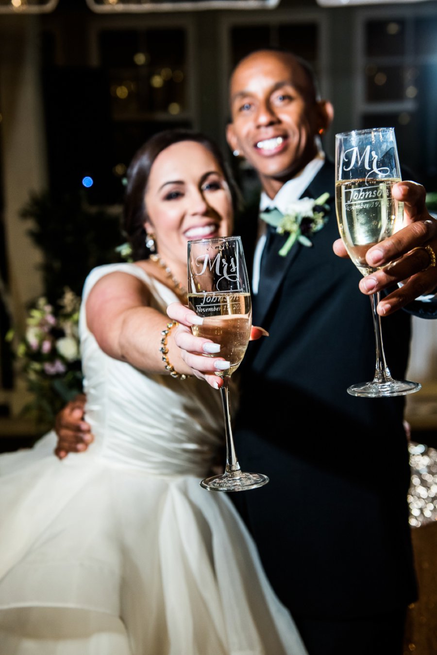 An Elegant Burgundy & Gold Tented Pensacola Wedding Day via TheELD.com