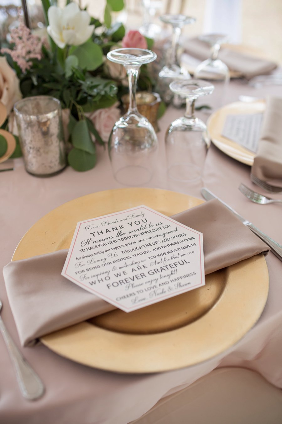 A Classic Blush & Gold Tented Sarasota Wedding Day via TheELD.com