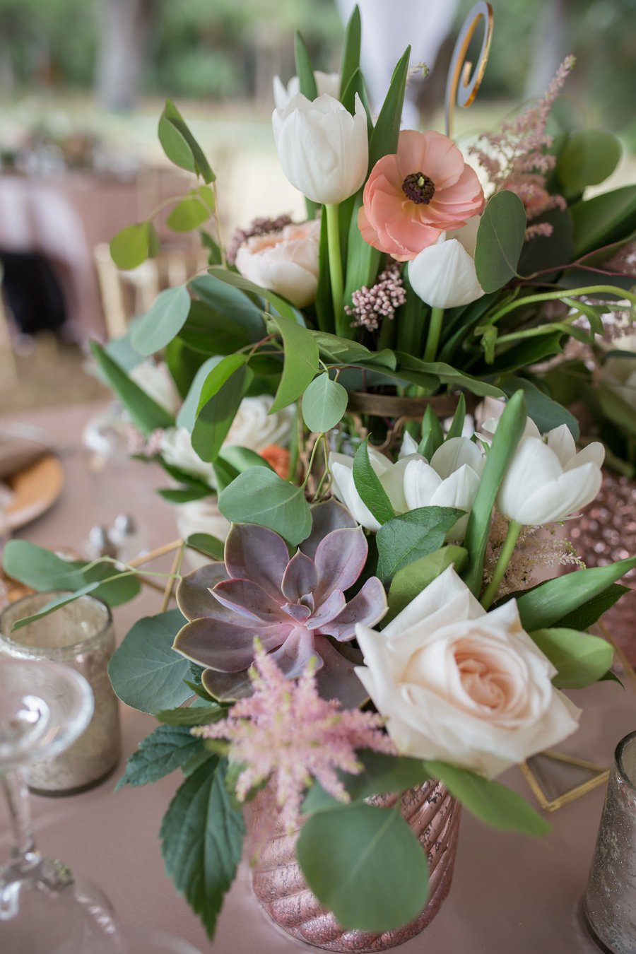 A Classic Blush & Gold Tented Sarasota Wedding Day via TheELD.com