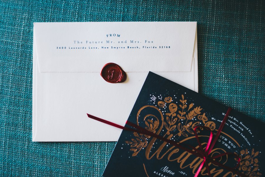 An Elegant Burgundy and Navy Fairytale Orlando Wedding Day via TheELD.com