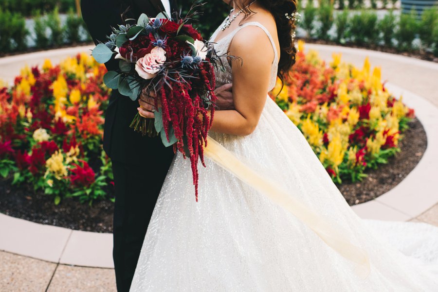 An Elegant Burgundy and Navy Fairytale Orlando Wedding Day via TheELD.com