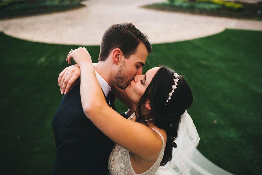 An Elegant Burgundy and Navy Fairytale Orlando Wedding Day via TheELD.com