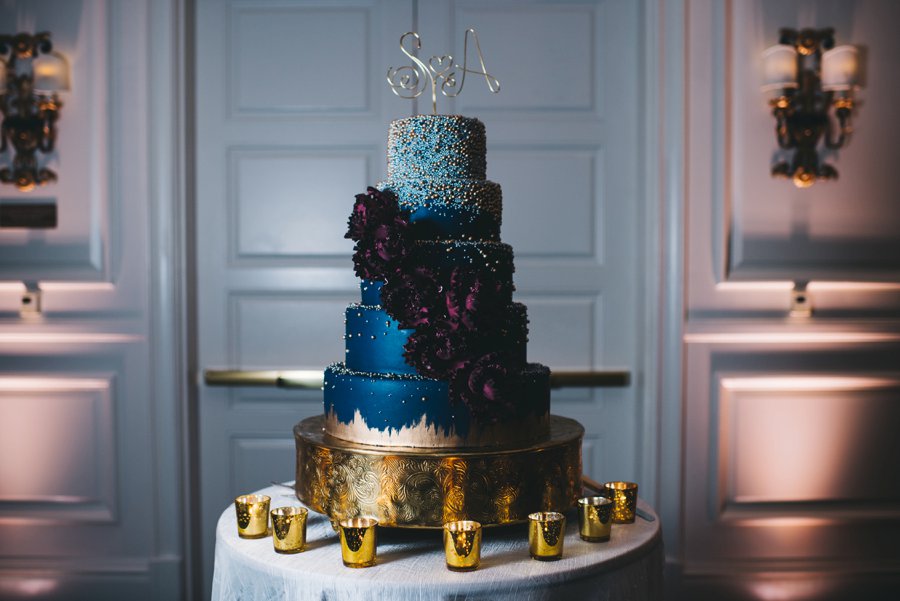 An Elegant Burgundy and Navy Fairytale Orlando Wedding Day via TheELD.com