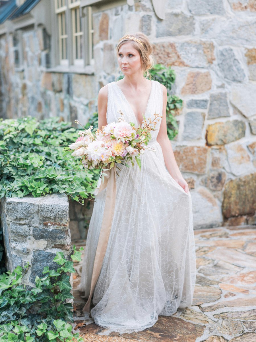 Romantic Ethereal Bridal Portraits via TheELD.com