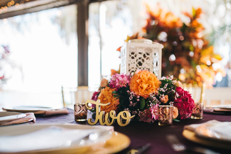 A Colorful Floral Waterfront Central Florida Wedding Day via TheELD.com