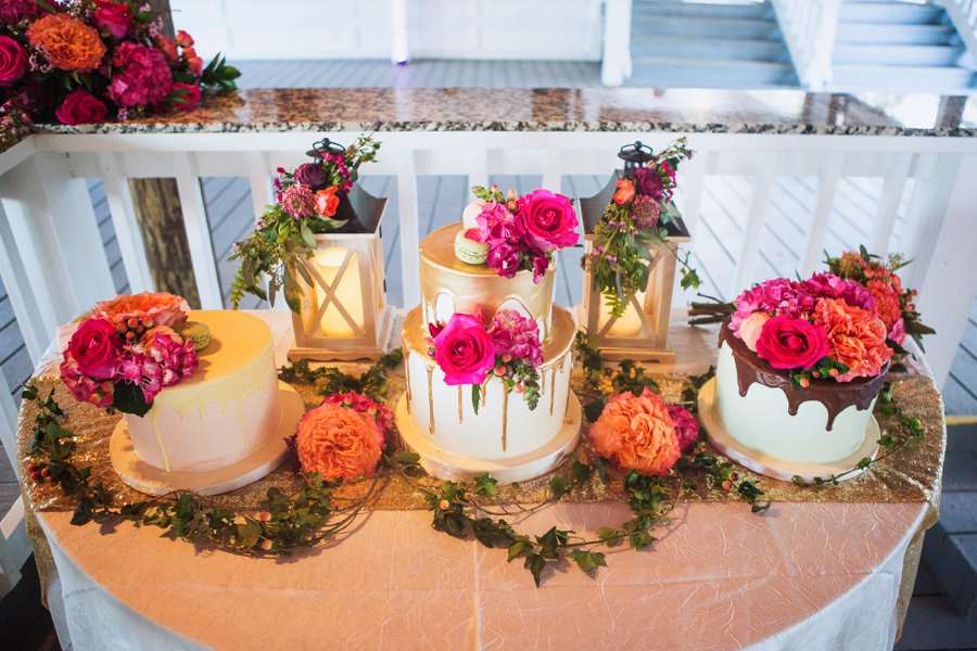 A Colorful Floral Waterfront Central Florida Wedding Day via TheELD.com