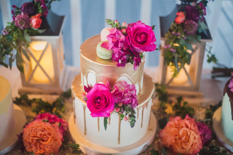 A Colorful Floral Waterfront Central Florida Wedding Day via TheELD.com