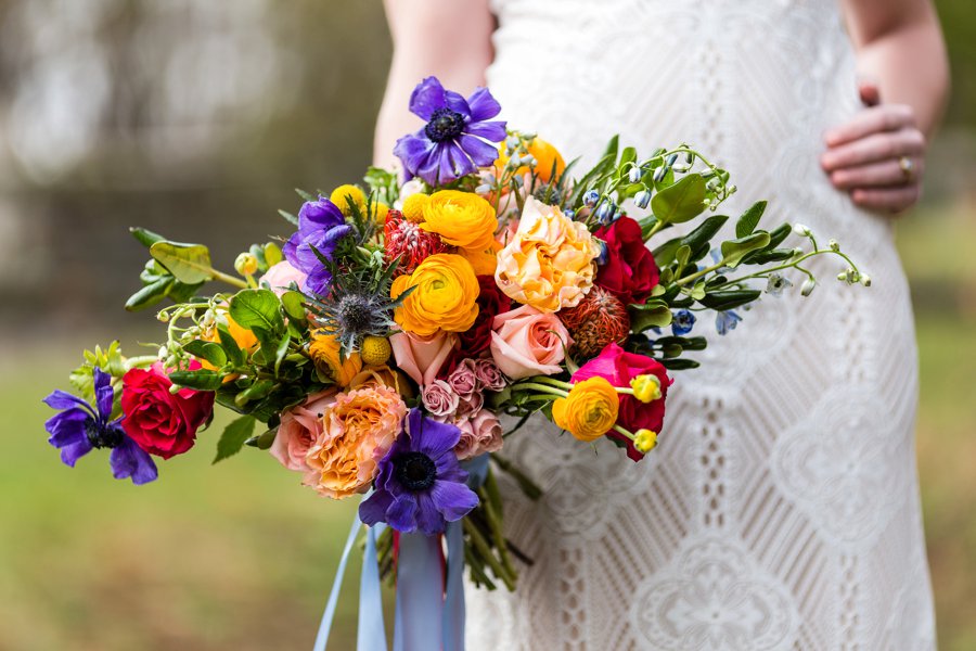 Colorful Brunch Wedding Ideas via TheELD.com