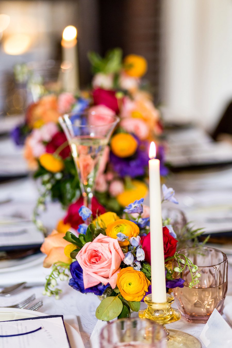 Colorful Brunch Wedding Ideas via TheELD.com