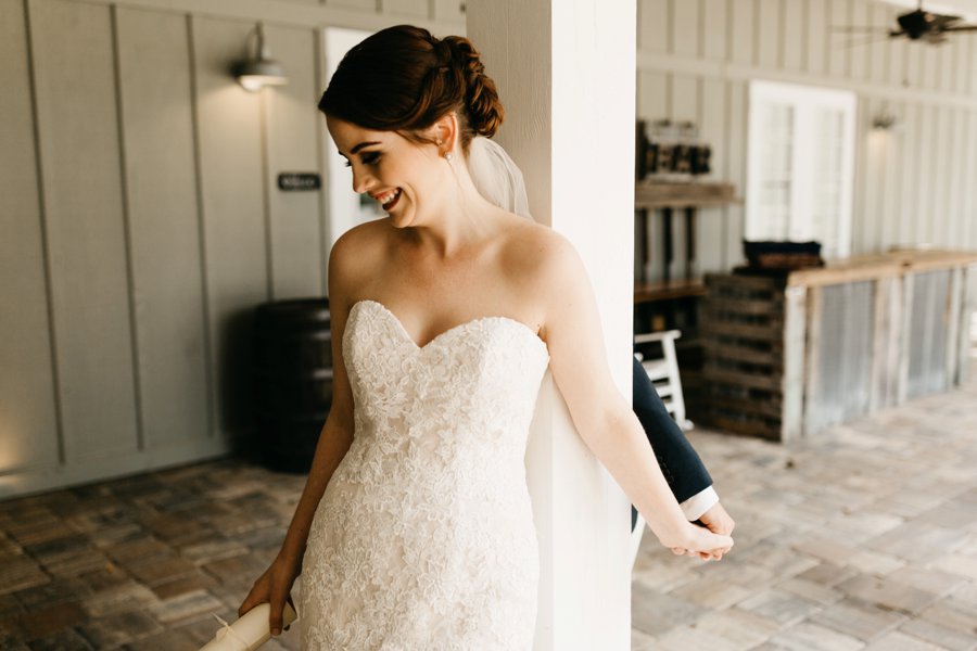 An Elegant Peach & Rose Jacksonville Wedding via TheELD.com