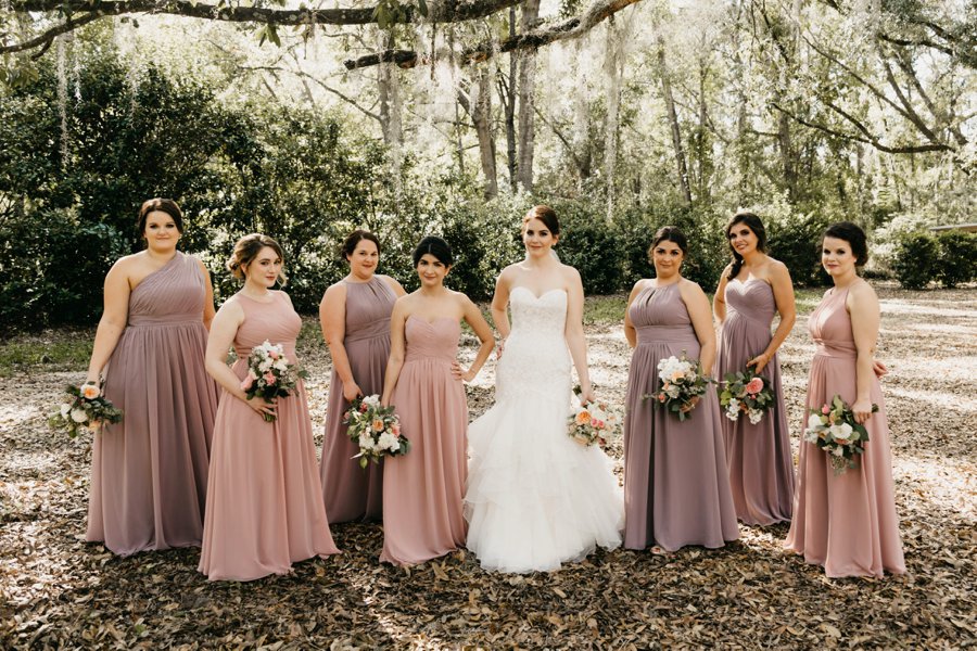 An Elegant Peach & Rose Jacksonville Wedding via TheELD.com