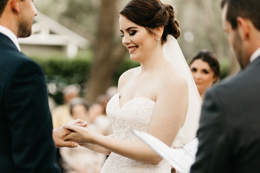 An Elegant Peach & Rose Jacksonville Wedding via TheELD.com