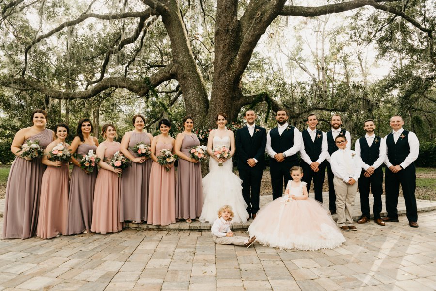 An Elegant Peach & Rose Jacksonville Wedding via TheELD.com