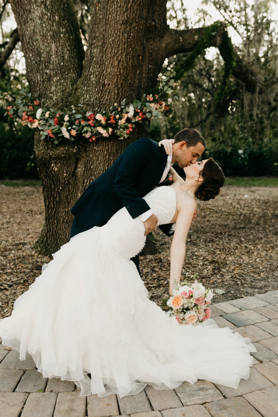 An Elegant Peach & Rose Jacksonville Wedding via TheELD.com