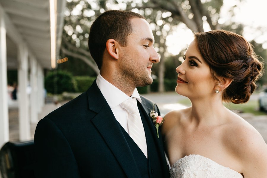 An Elegant Peach & Rose Jacksonville Wedding via TheELD.com