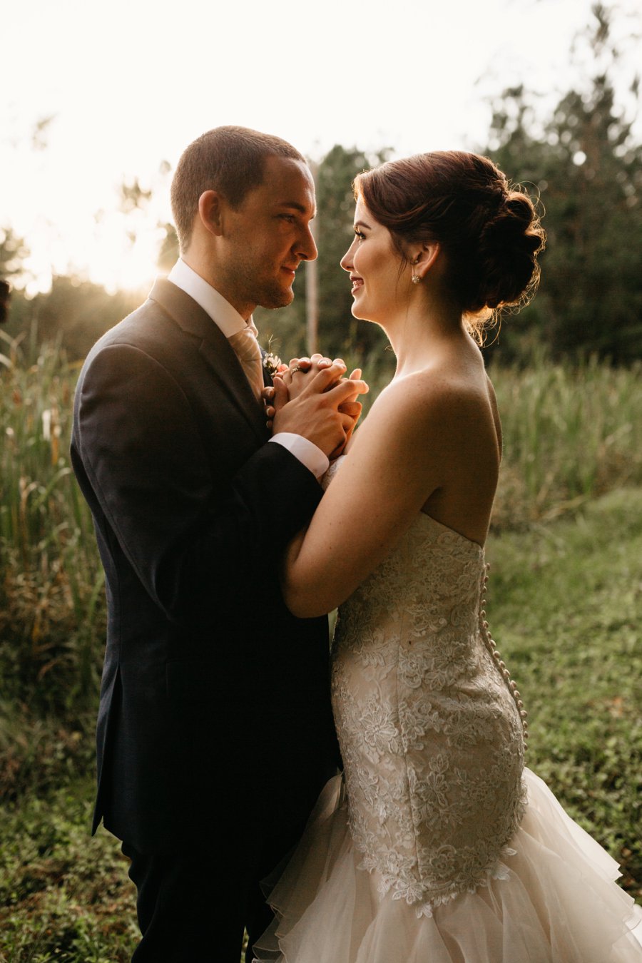 An Elegant Peach & Rose Jacksonville Wedding via TheELD.com