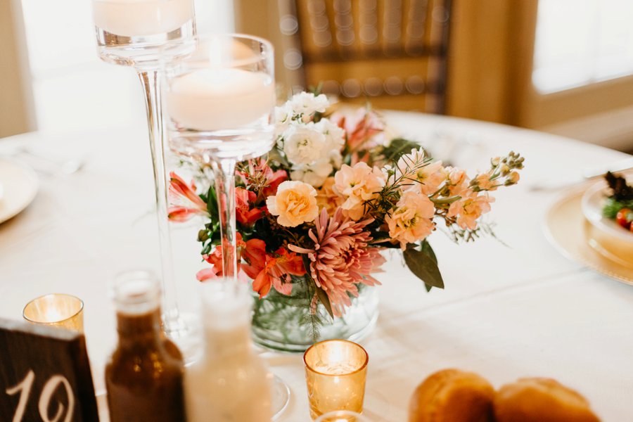 An Elegant Peach & Rose Jacksonville Wedding via TheELD.com