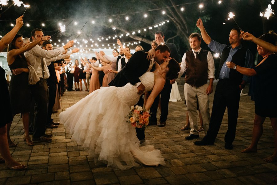 An Elegant Peach & Rose Jacksonville Wedding via TheELD.com