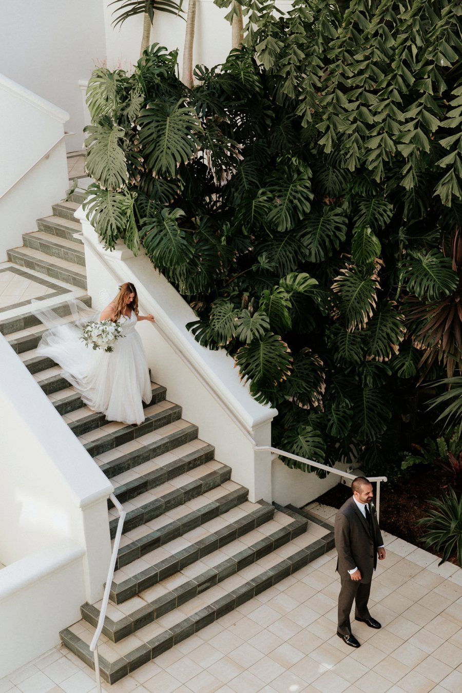 A Classic Green & White Coastal California Wedding Day via TheELD.com