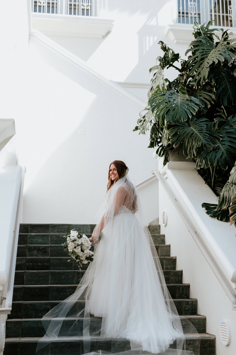 A Classic Green & White Coastal California Wedding Day via TheELD.com