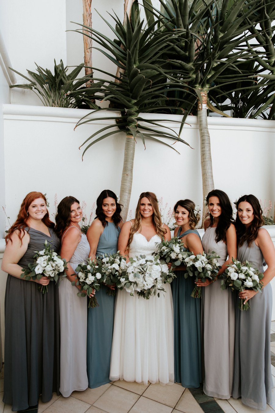 A Classic Green & White Coastal California Wedding Day via TheELD.com