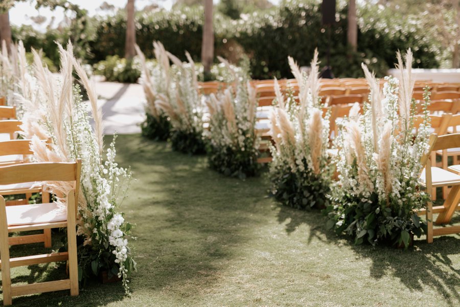 A Classic Green & White Coastal California Wedding Day via TheELD.com