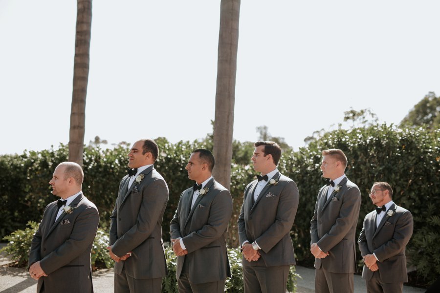 A Classic Green & White Coastal California Wedding Day via TheELD.com