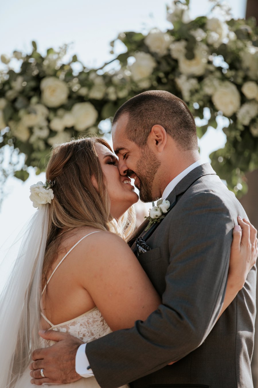 A Classic Green & White Coastal California Wedding Day via TheELD.com