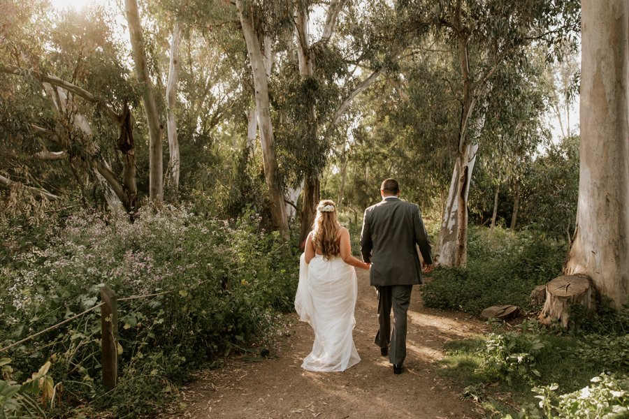 A Classic Green & White Coastal California Wedding Day via TheELD.com