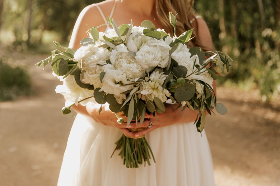 A Classic Green & White Coastal California Wedding Day via TheELD.com