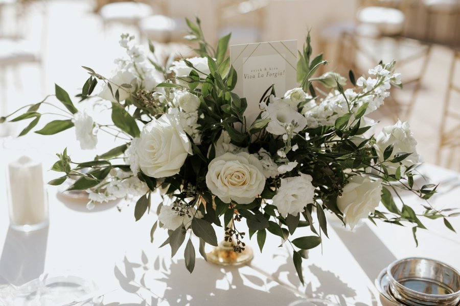 A Classic Green & White Coastal California Wedding Day via TheELD.com