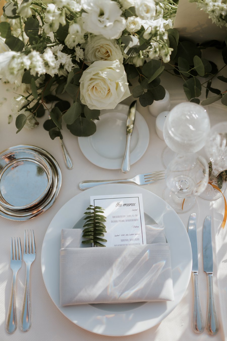 A Classic Green & White Coastal California Wedding Day via TheELD.com